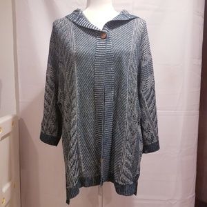 Woolrich Oversized Hooded Cardigan Size M/L